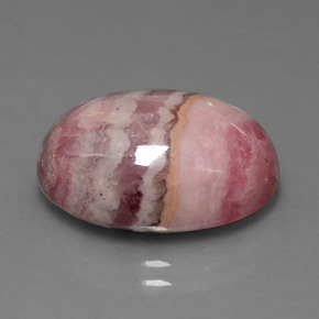 16,68 ctw natürlicher mehrfarbiger Rhodochrosit, Oval Schliff, Lichtundurchlässig
