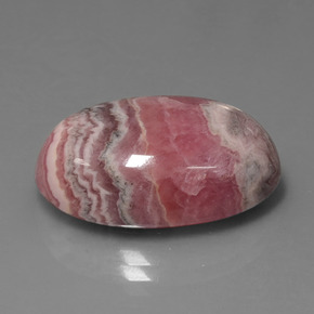 26,95 ctw natürlicher mehrfarbiger Rhodochrosit, Oval Schliff, Lichtundurchlässig