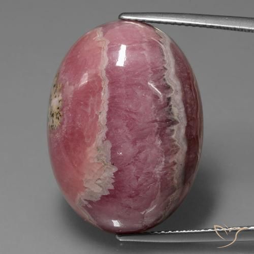 42.51ct Natürlicher Mehrfarbig Rhodochrosit, Oval, Lichtundurchlässig