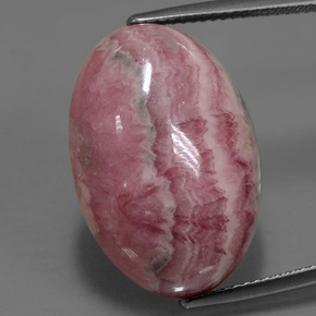 29,62 ctw natürlicher mehrfarbiger Rhodochrosit, Oval Schliff, Lichtundurchlässig