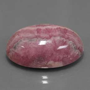 29,62 ctw natürlicher mehrfarbiger Rhodochrosit, Oval Schliff, Lichtundurchlässig