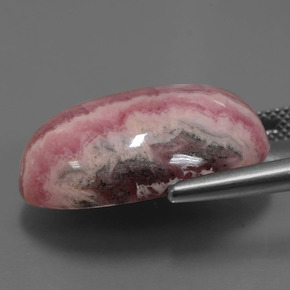 29,62 ctw natürlicher mehrfarbiger Rhodochrosit, Oval Schliff, Lichtundurchlässig