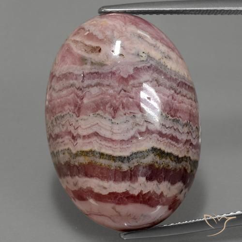43.30ct Natürlicher Mehrfarbig Rhodochrosit, Oval, Lichtundurchlässig