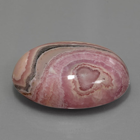 51,53 ctw natürlicher mehrfarbiger Rhodochrosit, Oval Schliff, Lichtundurchlässig