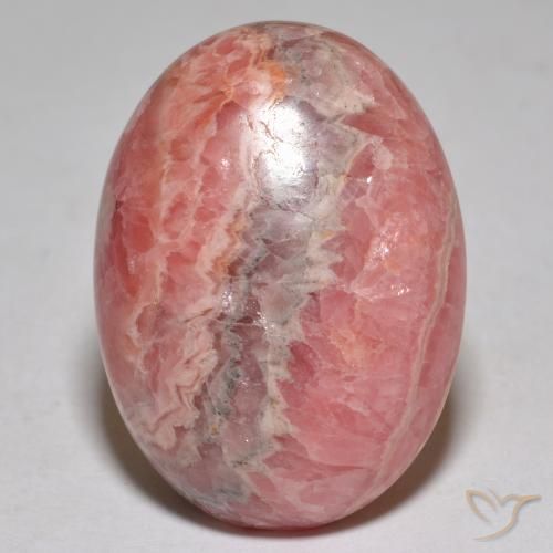 9,17 ctw natürlicher Mehrfarbig Rhodochrosit, Oval Schliff, Lichtundurchlässig