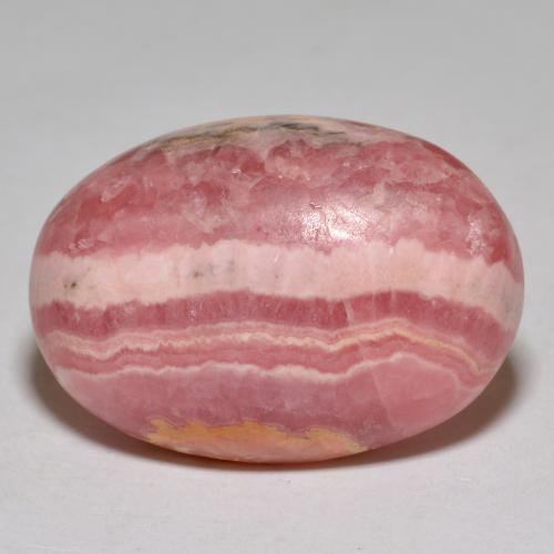 35,96 ctw natürlicher mehrfarbiger Rhodochrosit, Oval Schliff, Lichtundurchlässig