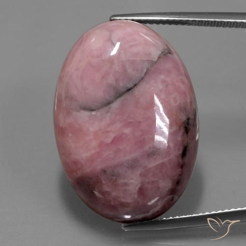 49.39ct Natürlicher Mehrfarbig Rhodochrosit, Oval, Lichtundurchlässig