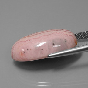 62,39 ctw natürlicher mehrfarbiger Rhodochrosit, Oval Schliff, Lichtundurchlässig