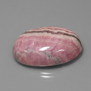 60,57 ctw natürlicher mehrfarbiger Rhodochrosit, Oval Schliff, Lichtundurchlässig