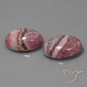 29.63 ct natürliche Mehrfarbig Rhodochrosit-Edelsteine, Oval, Lichtundurchlässig