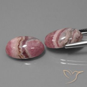 29.63 ct natürliche Mehrfarbig Rhodochrosit-Edelsteine, Oval, Lichtundurchlässig