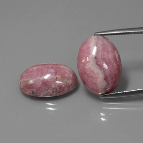  ct natürliche mehrfarbiger Rhodochrosit-Edelsteine, Oval Schliff, Lichtundurchlässig