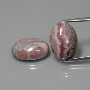  ct natürliche mehrfarbiger Rhodochrosit-Edelsteine, Oval Schliff, Lichtundurchlässig