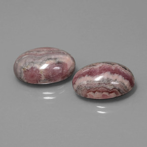  ct natürliche mehrfarbiger Rhodochrosit-Edelsteine, Oval Schliff, Lichtundurchlässig