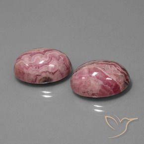 48.91 ct natürliche Mehrfarbig Rhodochrosit-Edelsteine, Oval, Lichtundurchlässig