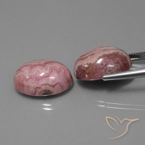 48.91 ct natürliche Mehrfarbig Rhodochrosit-Edelsteine, Oval, Lichtundurchlässig
