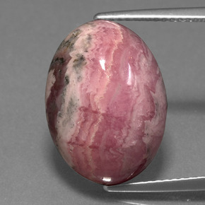 9,17 ctw natürlicher Mehrfarbig Rhodochrosit, Oval Schliff, Lichtundurchlässig