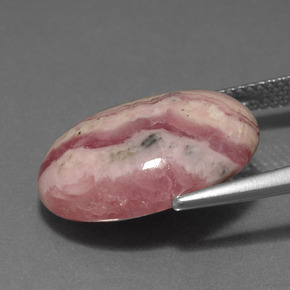 9,17 ctw natürlicher Mehrfarbig Rhodochrosit, Oval Schliff, Lichtundurchlässig