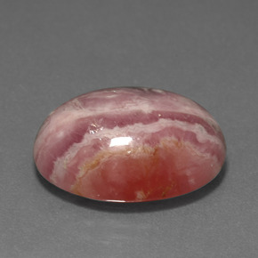 14,97 ctw natürlicher mehrfarbiger Rhodochrosit, Oval Schliff, Lichtundurchlässig