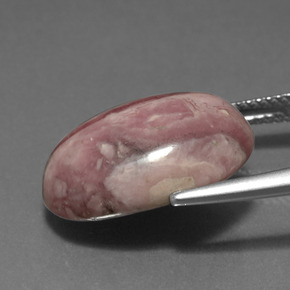 14,97 ctw natürlicher mehrfarbiger Rhodochrosit, Oval Schliff, Lichtundurchlässig