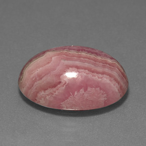 14,96 ctw natürlicher mehrfarbiger Rhodochrosit, Oval Schliff, Lichtundurchlässig