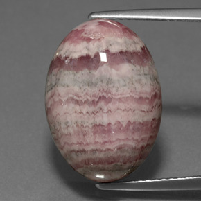 9,17 ctw natürlicher Mehrfarbig Rhodochrosit, Oval Schliff, Lichtundurchlässig