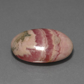 12,73 ctw natürlicher mehrfarbiger Rhodochrosit, Oval Schliff, Lichtundurchlässig