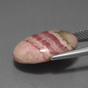 12,73 ctw natürlicher mehrfarbiger Rhodochrosit, Oval Schliff, Lichtundurchlässig