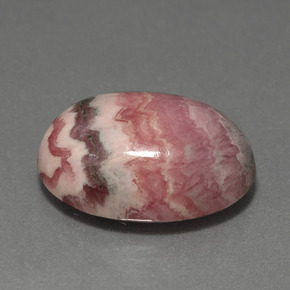 15,70 ctw natürlicher mehrfarbiger Rhodochrosit, Oval Schliff, Lichtundurchlässig