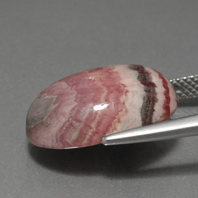 15,70 ctw natürlicher mehrfarbiger Rhodochrosit, Oval Schliff, Lichtundurchlässig