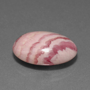 11,83 ctw natürlicher mehrfarbiger Rhodochrosit, Oval Schliff, Lichtundurchlässig