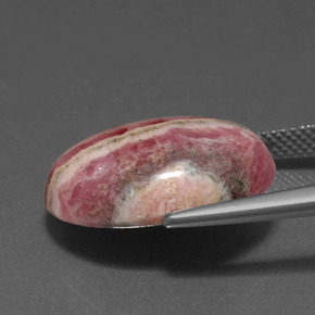 9,17 ctw natürlicher Mehrfarbig Rhodochrosit, Oval Schliff, Lichtundurchlässig