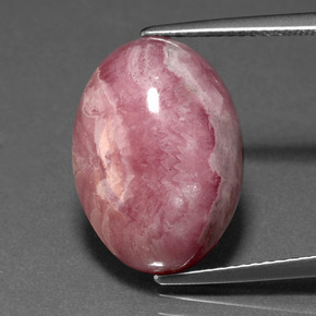 14,57 ctw natürlicher mehrfarbiger Rhodochrosit, Oval Schliff, Lichtundurchlässig