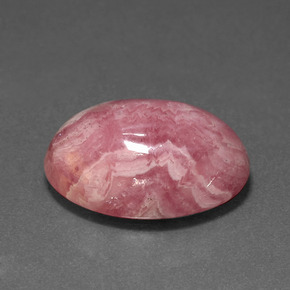14,57 ctw natürlicher mehrfarbiger Rhodochrosit, Oval Schliff, Lichtundurchlässig