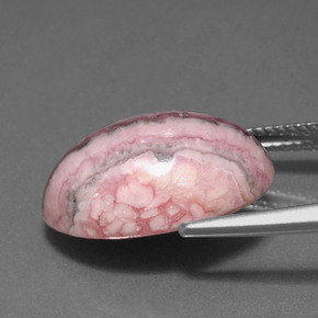14,82 ctw natürlicher mehrfarbiger Rhodochrosit, Oval Schliff, Lichtundurchlässig