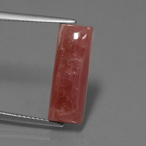 7,67 ctw natürlicher mehrfarbiger Rhodochrosit, Baguette, Lichtundurchlässig