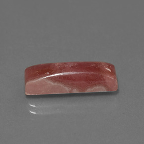 7,67 ctw natürlicher mehrfarbiger Rhodochrosit, Baguette, Lichtundurchlässig