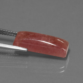 7,67 ctw natürlicher mehrfarbiger Rhodochrosit, Baguette, Lichtundurchlässig