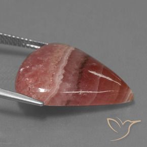 9,17 ctw natürlicher Mehrfarbig Rhodochrosit, Birnenform, Lichtundurchlässig