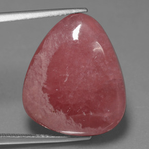 25,86 ctw natürlicher mehrfarbiger Rhodochrosit, Birnenform, Lichtundurchlässig
