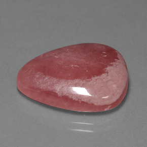 25,86 ctw natürlicher mehrfarbiger Rhodochrosit, Birnenform, Lichtundurchlässig