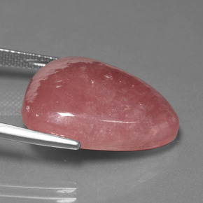 25,86 ctw natürlicher mehrfarbiger Rhodochrosit, Birnenform, Lichtundurchlässig