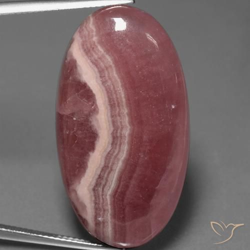 46.91ct Natürlicher Mehrfarbig Rhodochrosit, Oval, Lichtundurchlässig