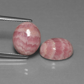  ct natürliche mehrfarbiger Rhodochrosit-Edelsteine, Oval Schliff, Lichtundurchlässig