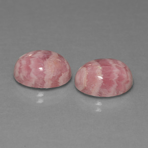  ct natürliche mehrfarbiger Rhodochrosit-Edelsteine, Oval Schliff, Lichtundurchlässig
