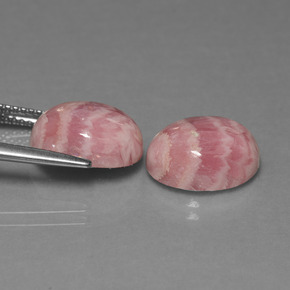  ct natürliche mehrfarbiger Rhodochrosit-Edelsteine, Oval Schliff, Lichtundurchlässig