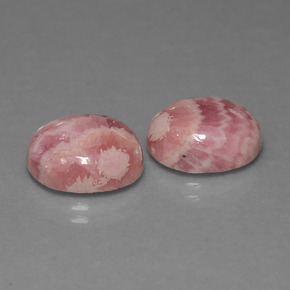 12.57 ct natürliche Mehrfarbig Rhodochrosit-Edelsteine, Oval Schliff, Lichtundurchlässig