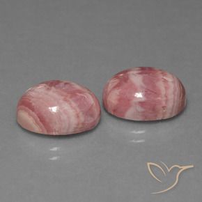 12.72 ct natürliche Mehrfarbig Rhodochrosit-Edelsteine, Oval, Lichtundurchlässig