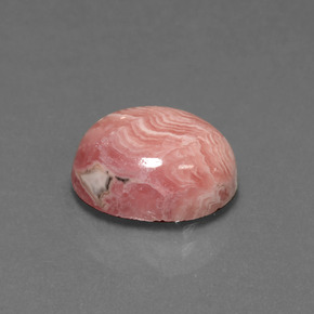 6,39 ctw natürlicher mehrfarbiger Rhodochrosit, Oval Schliff, Lichtundurchlässig