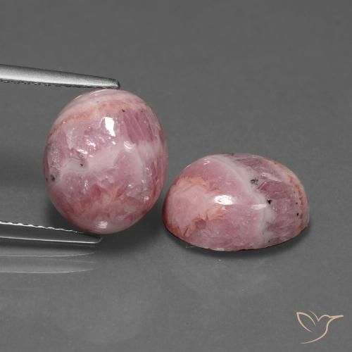 13.19ctw Natürlicher Mehrfarbig Rhodochrosit, Oval, Lichtundurchlässig